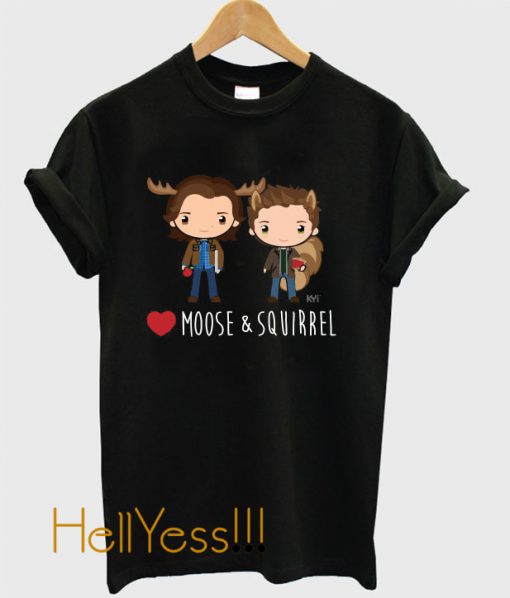 Love Moose & Squirrel - Supernatural T-Shirt