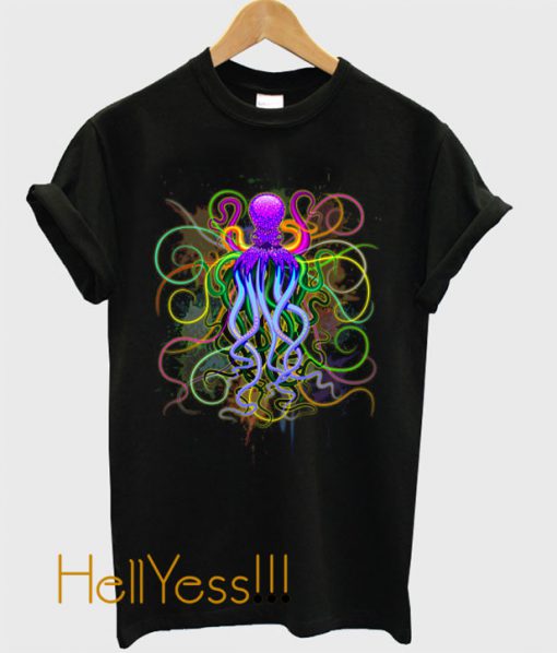 Octopus Psychedelic Luminescence T-Shirt