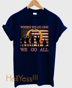 QANON, Where We Go One, military, veterans T-Shirt