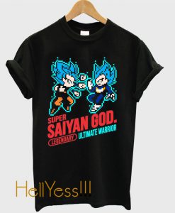 SUPER SAIYAN BLUE 8-bit T-Shirt