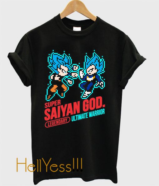 SUPER SAIYAN BLUE 8-bit T-Shirt