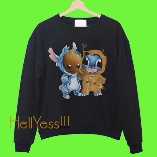 Stitch And Groot Anime version Sweatshirt