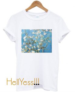 Van Gogh Almond Blossoms Tree T Shirt