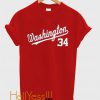 Washington 34 Red T-Shirt