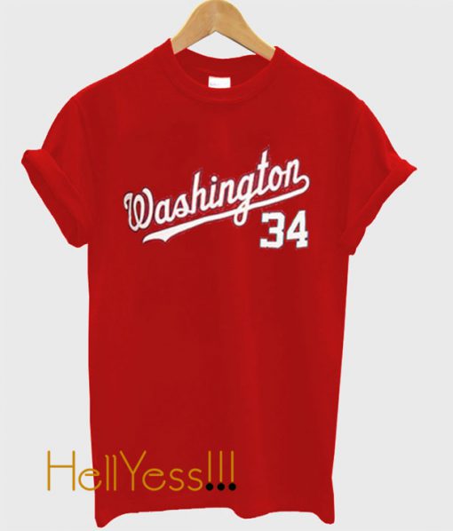 Washington 34 Red T-Shirt