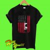 American Flag wine T Shirt