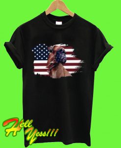 American flag bulldog lovers T Shirt