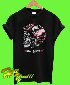 Arizona Cardinals Buzz the Tower Skull T Shirt