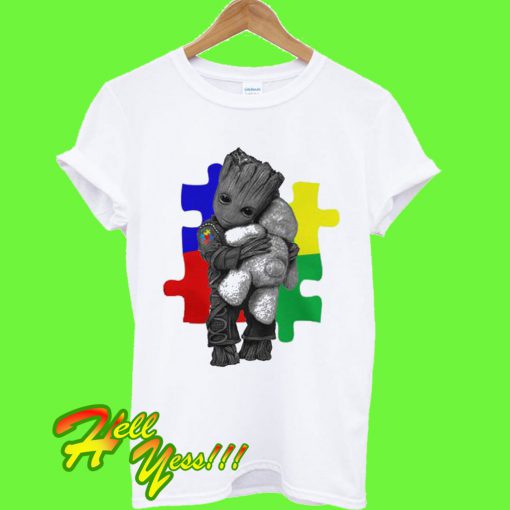 Autism Groot hug teddy bear T Shirt