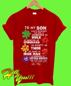 Autism Marvel Superhero T Shirt