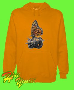Butterfly And Camera Hoodie
