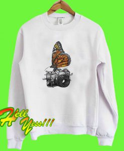 Butterfly And Camera Sweatshirt