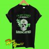 Cannabis Leaves Skull T Shirt