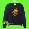 Cyberpunk 2077 Samurai Skull Flames Logo Sweatshirt