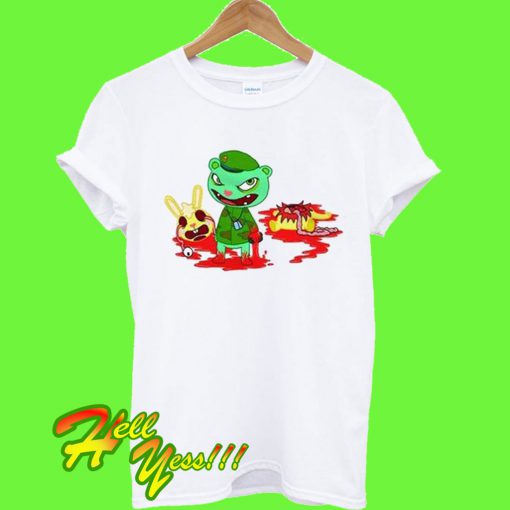 Happy Tree Friends HTF Flippy Kill Cuddles T Shirt