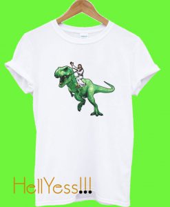 Jesus Riding a Dinosaur T shirt