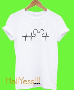 Mickey Mouse Heartbeat Graphic T Shirt