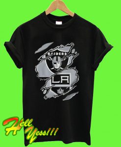 Oakland Raiders and Los Angeles Kings T Shirt