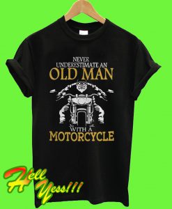 Old Man Motorcycle T Shirt