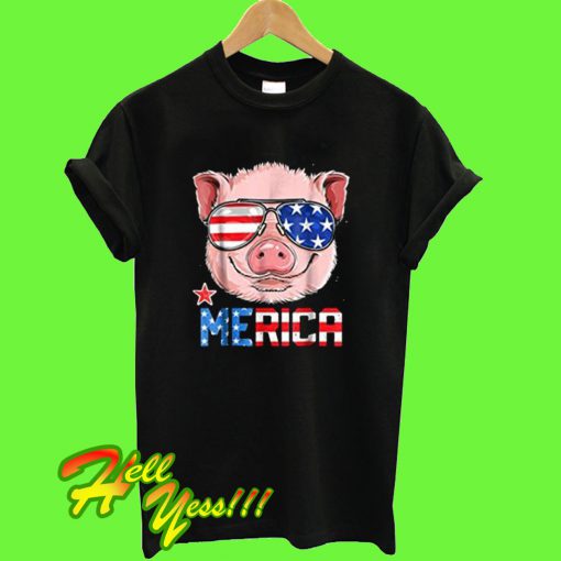 Pig Merica 4th of July T Shirt