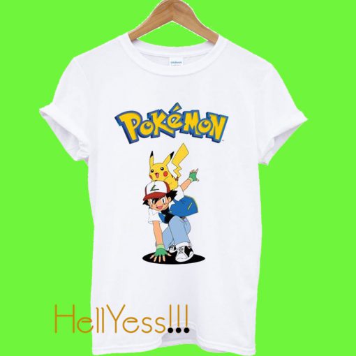 Pokemon Ash Pikachu T shirt