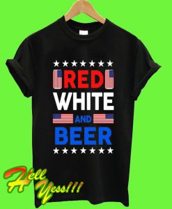 Red white and Beer T Shirt