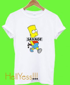 Savage Bart Simpson T Shirt