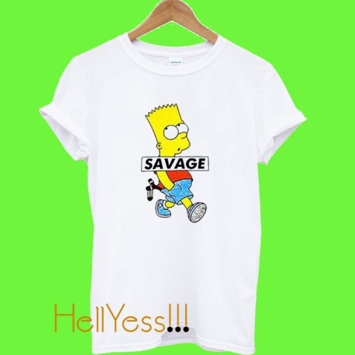 Savage Bart Simpson T Shirt