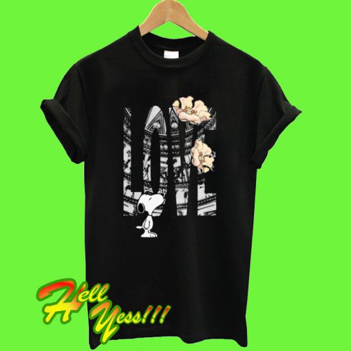 Snoopy Love Flower T Shirt