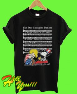 The Star Spangled Banner Snoopy Independence Day 4th of July T Shirt
