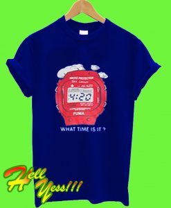 What Time Is It Blue T Shirt