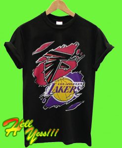 Atlanta Falcons and Los Angeles Lakers T Shirt