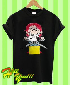 Chucky Kills Snoopy Funny Horror T Shirt