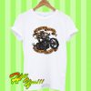 Don't mess with old bikers we don't just look crazy T Shirt