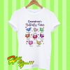 Grandma's butterfly kiss Jackson Aiden Lucas liam Emma Isabella Olivia and Sophia T Shirt