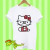 Hallo kitty nerd glasses T Shirt