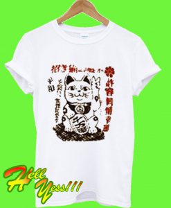 Lucky Cat Chinese Maneki Neko T Shirt