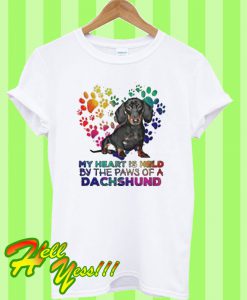 My heart is held by the paw of a Dachshund T Shirt