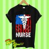 Nurse Gift American Flag T Shirt