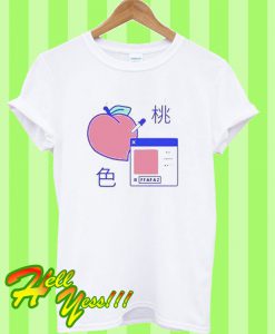 Peach Digital T Shirt