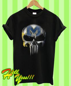 Skull Michigan Wolverines T Shirt