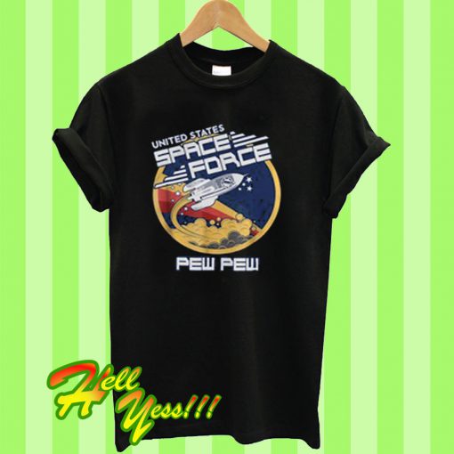 United Space Force Pew Pew Graphic T Shirt