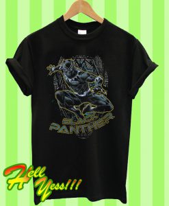 Action Pose Black Panther T Shirt