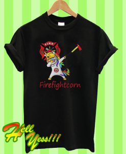 Best Price Unicorn Dabbing and Fireman Firefightcorn T Shirt