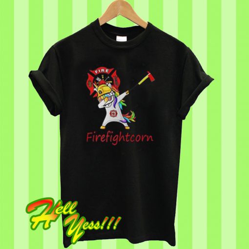 Best Price Unicorn Dabbing and Fireman Firefightcorn T Shirt