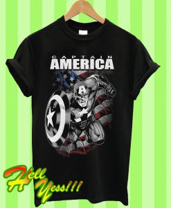 Captain America Flag T Shirt