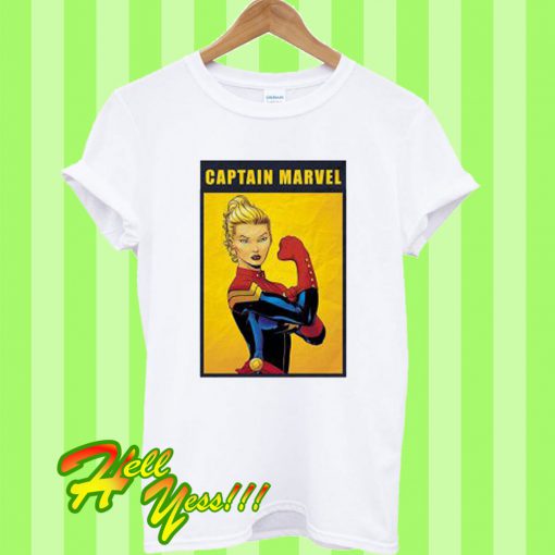 Captain Marvel The Riveter Poster T Shirt