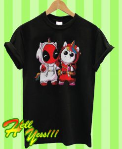 Dadpool And Unicorn In Overcoat T Shirt