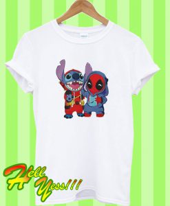 Deadpool and Stitch T Shirt