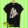 Dog Basset Hound Cartoon Dog Funny T Shirt